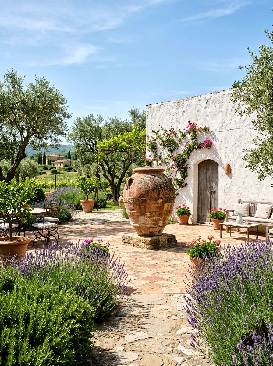 Oversized Terracotta Urn - 25 Spring Pottery Decor Ideas