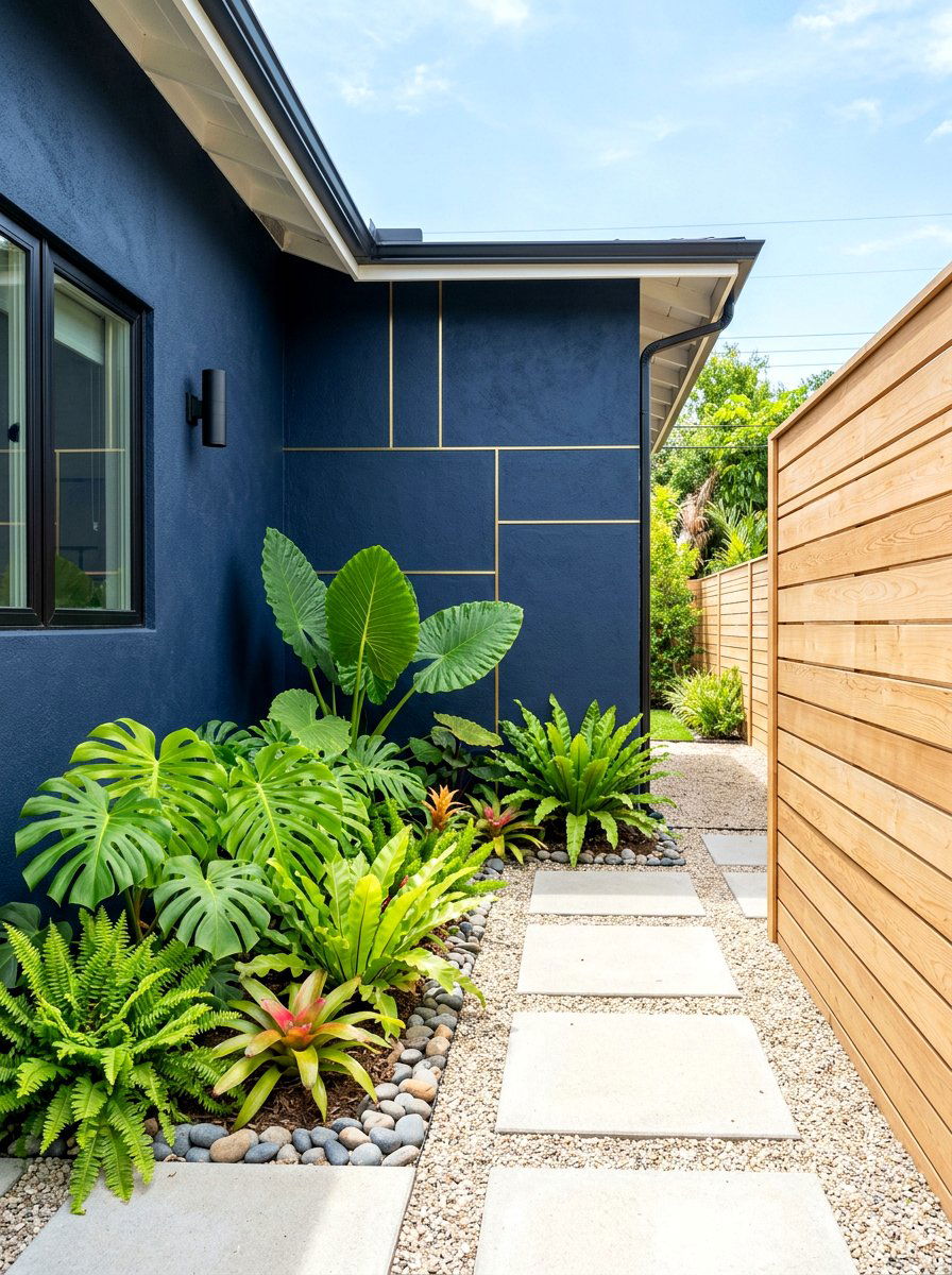 Painted Accent Wall - 25 Spring Side Yard Decor Ideas