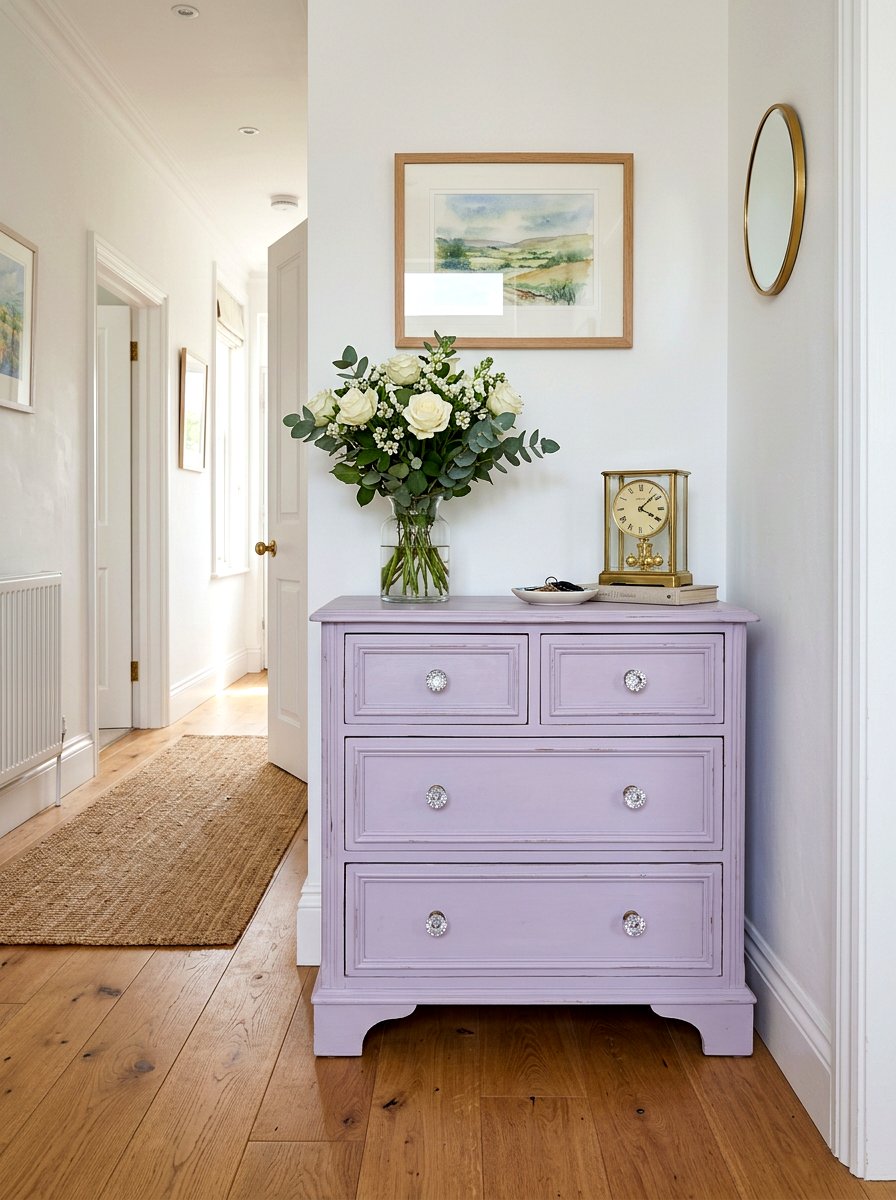 Painted Dresser With Glass Knob - 25 Spring Shabby Chic Decor Ideas
