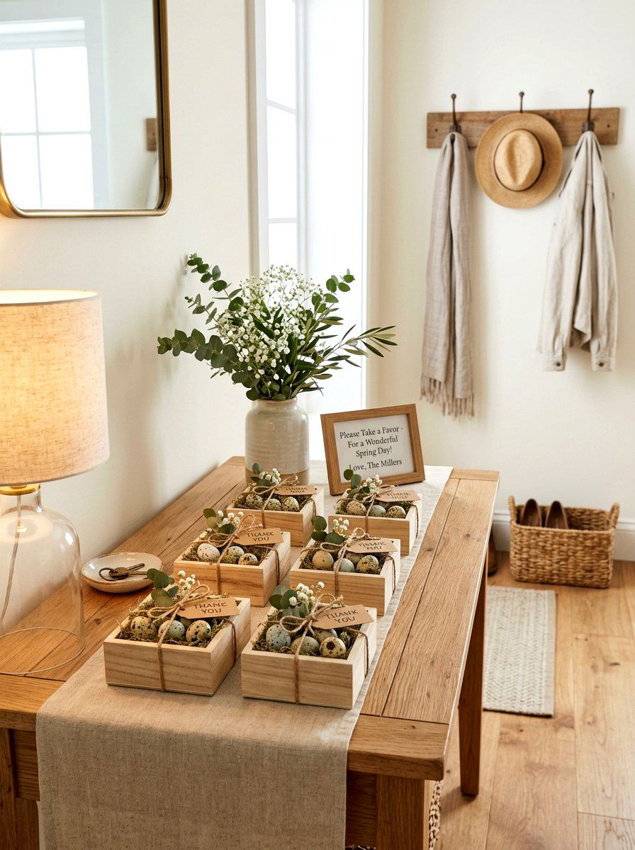 Painted Egg Box Gift - 25 Spring Speckled Egg Ideas