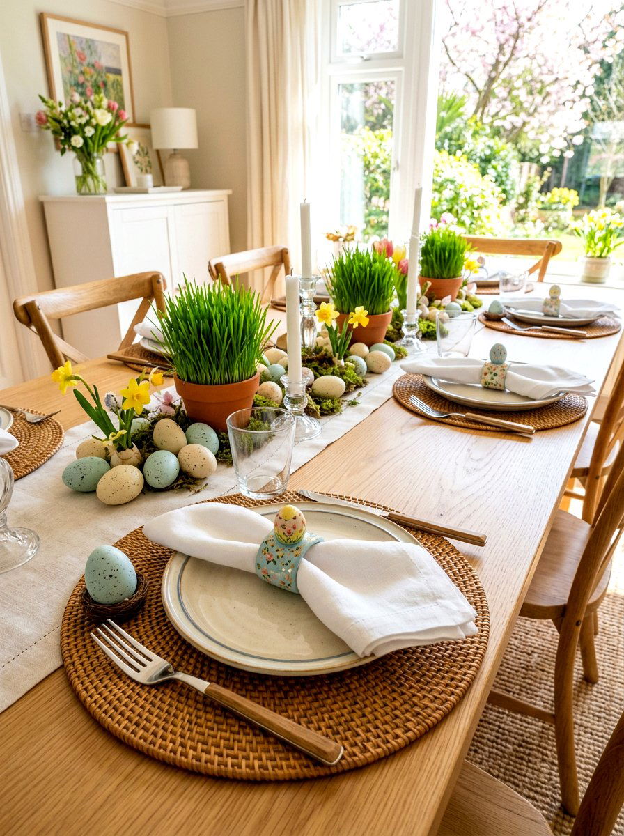 Painted Egg Napkin Ring - 25 Spring Napkin Ring Ideas