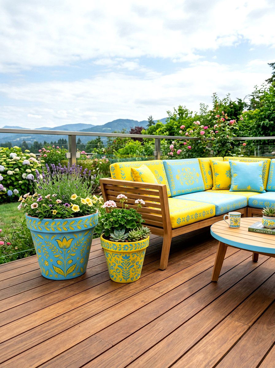 Painted Flower Pots - 25 Spring Clay Pot Flower Ideas