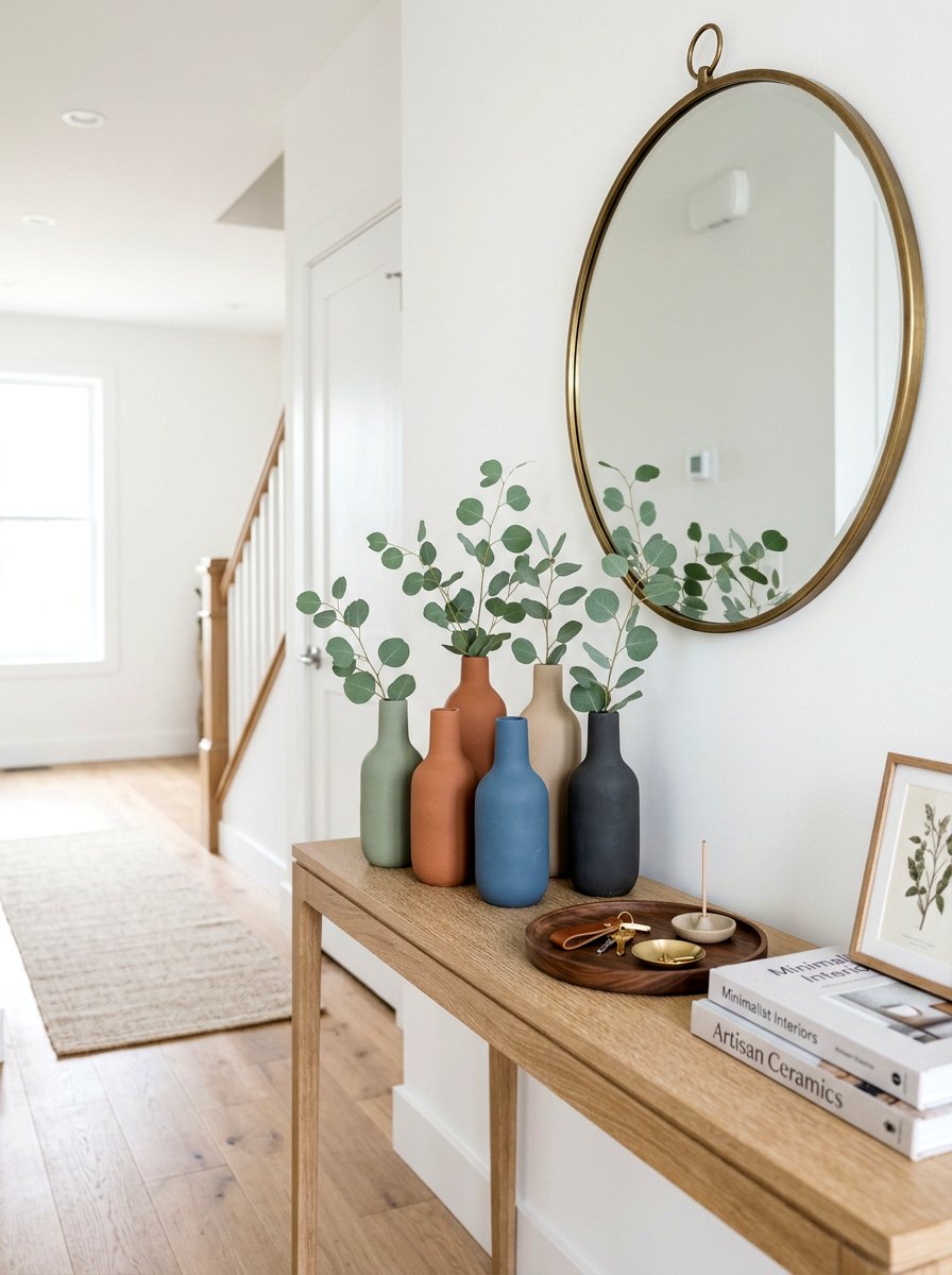 Painted Glass Vase - 25 Spring Dollar Tree Decor Ideas