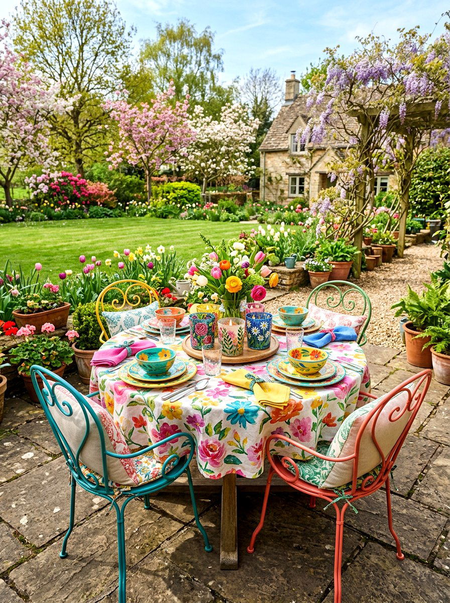 Painted Glass Votive - 25 Spring DIY Candle Ideas