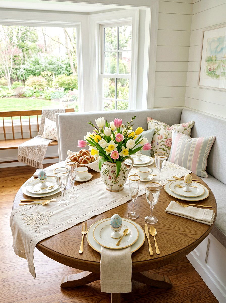 Painted Pastel Egg - 25 Spring Place Card Ideas