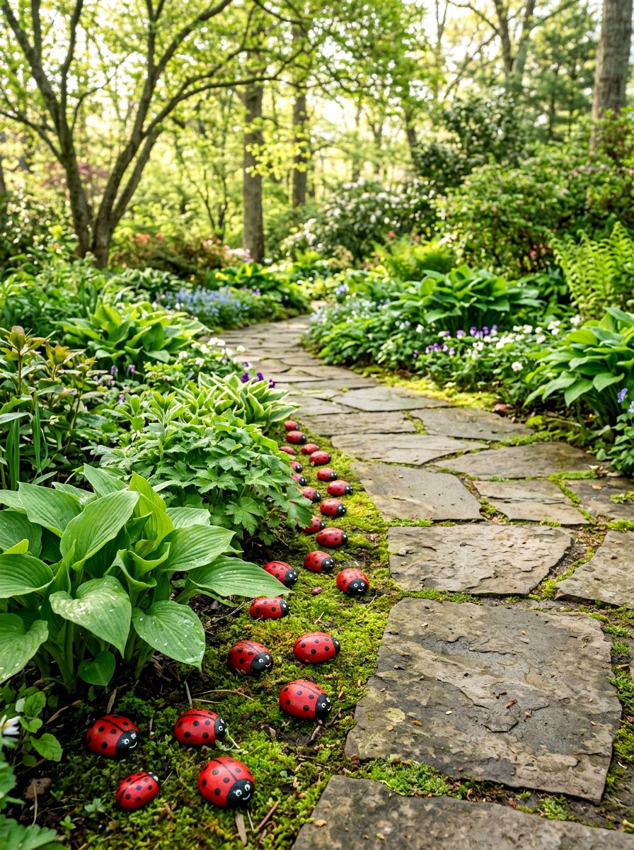 Painted Rock Ladybug - 25 Spring Kids Craft Ideas