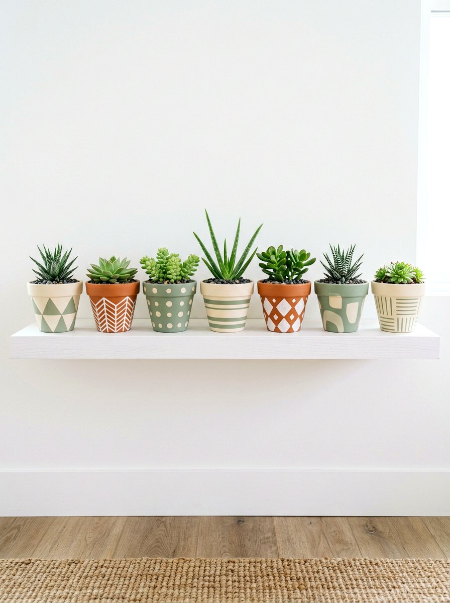 Painted Terra Cotta Pots - 25 Spring Terra Cotta Decor Ideas