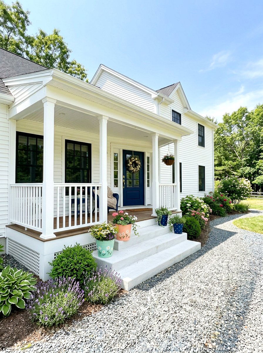 Painted Tin Bucket Front Porch - 25 Spring Tin Bucket Planter Ideas