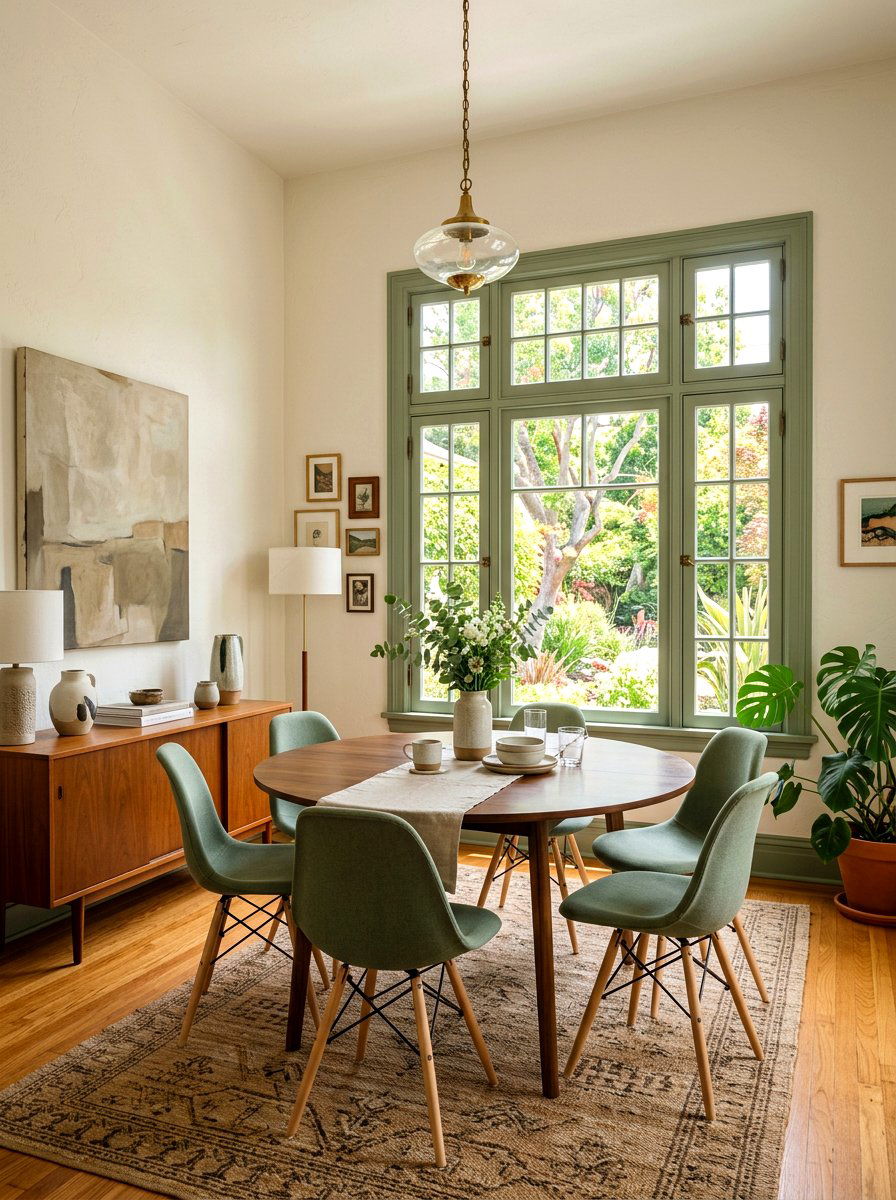 Painted Window Frame - 25 Spring Window Decor Ideas