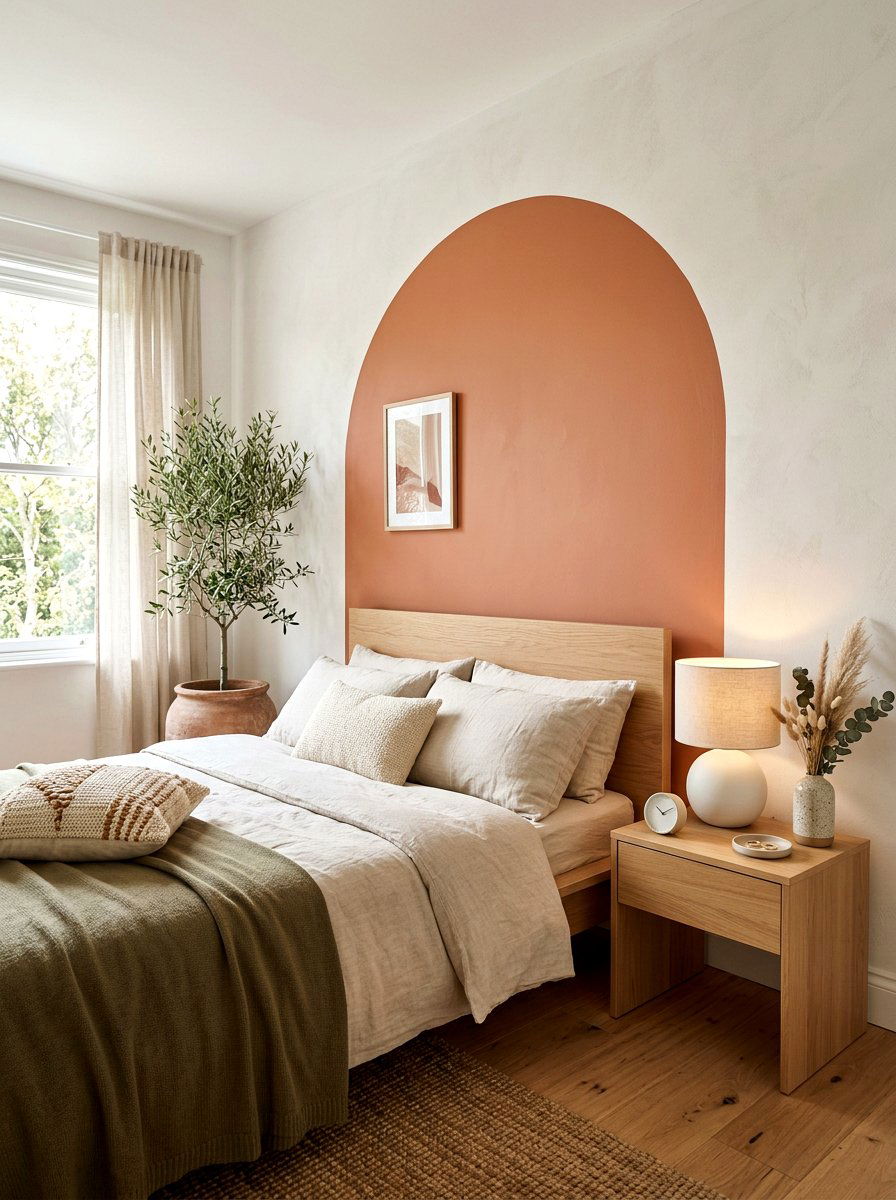 Painted wall arch - 25 Spring Bedroom Wall Decor Ideas