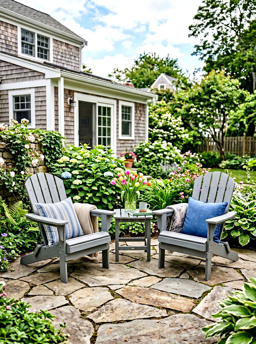 Pair Of Chairs With Side Table - 25 Spring Adirondack Chair Decor Ideas