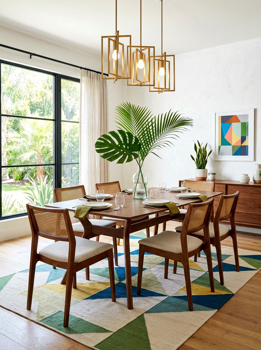 Palm Leaf Display - 25 Spring Greenery Centerpiece Ideas