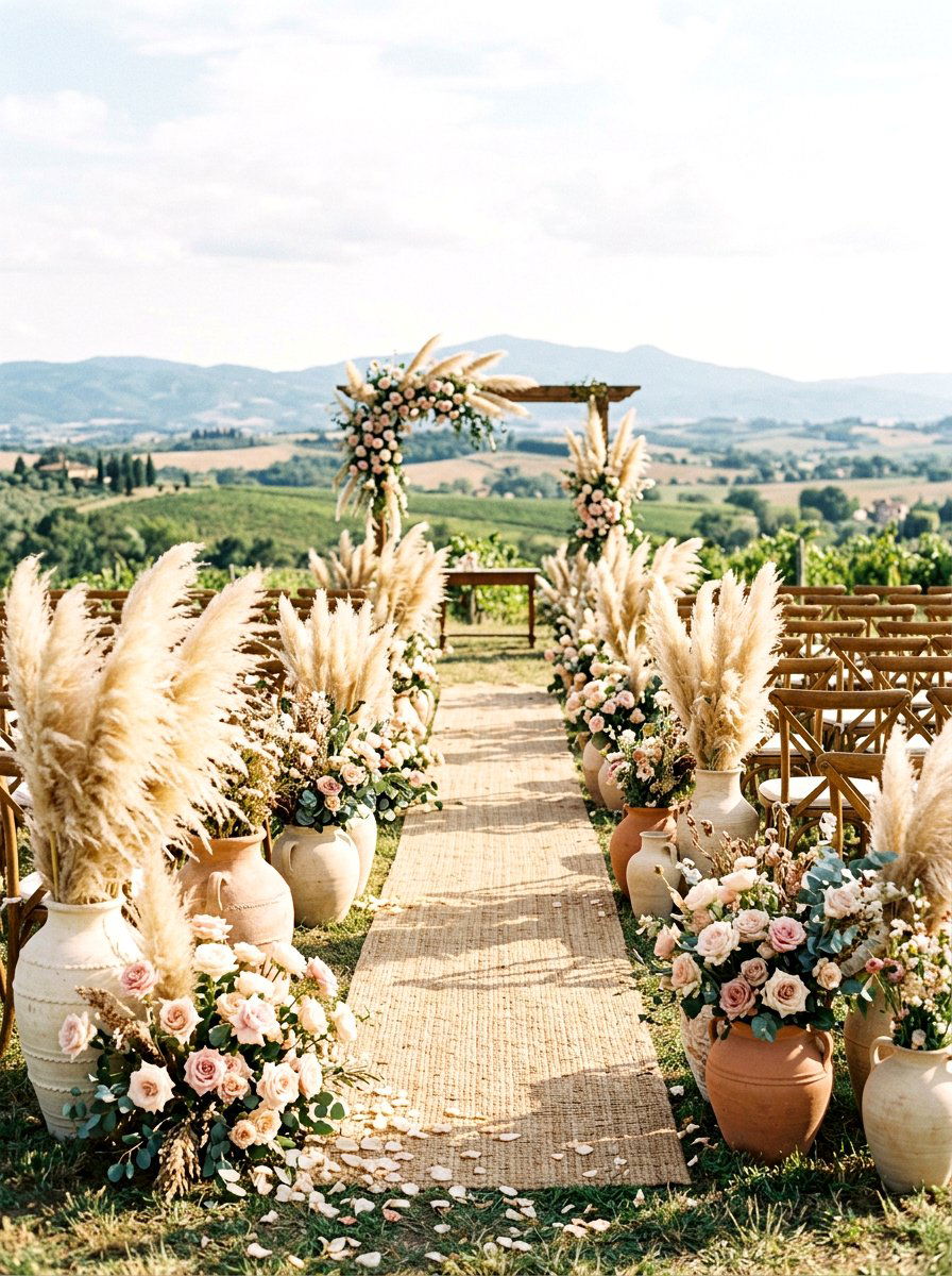 25 Beautiful Spring Wedding Aisle Decor Ideas for Your Walk