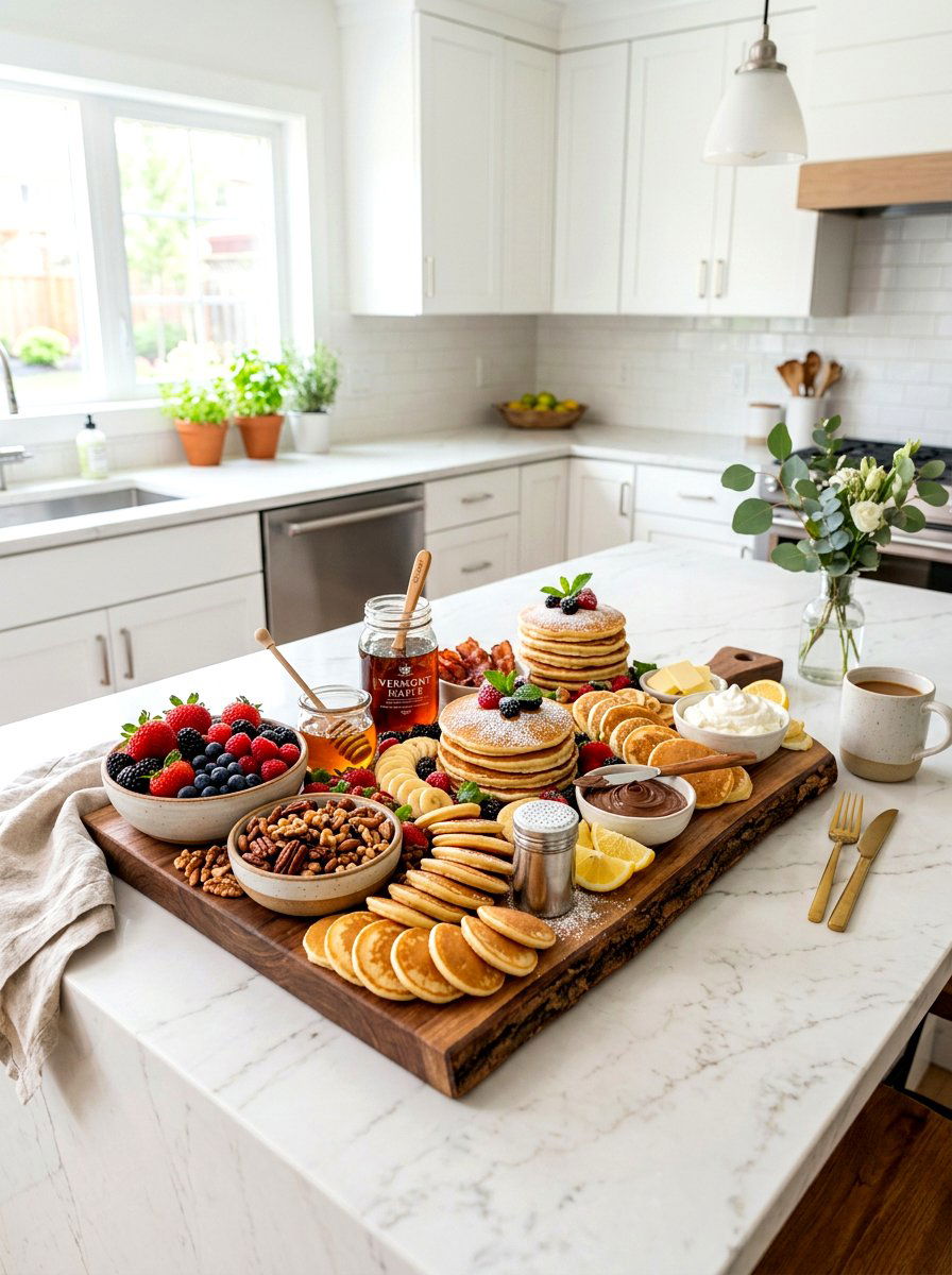Pancake Charcuterie Board - 25 Spring Sunday Brunch Ideas