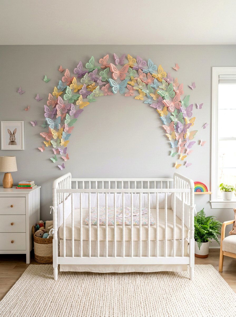 Paper Butterfly Arch For Nursery - 25 Spring Arch Decor Ideas