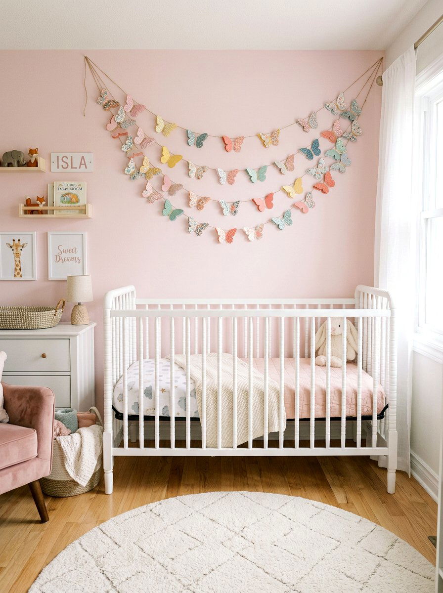 Paper Butterfly Garland