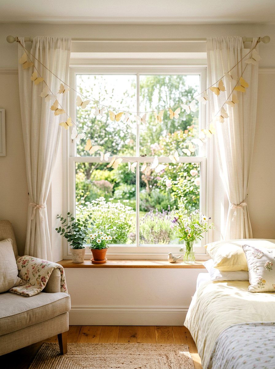 25 Vintage Spring Window Frame Decor Ideas for Your Walls