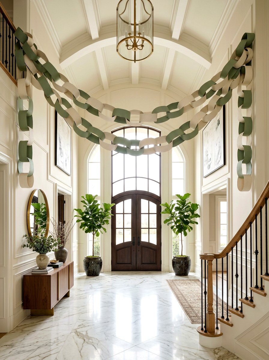 Paper Chain Garland - 25 Spring Garland Craft Ideas