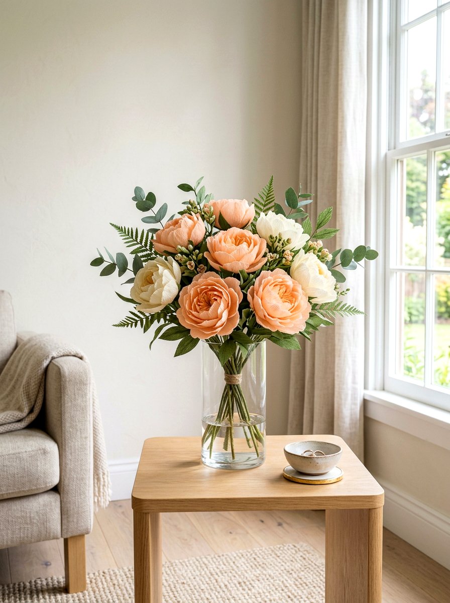 Paper Flower Bouquet - 25 Spring DIY Decor Ideas