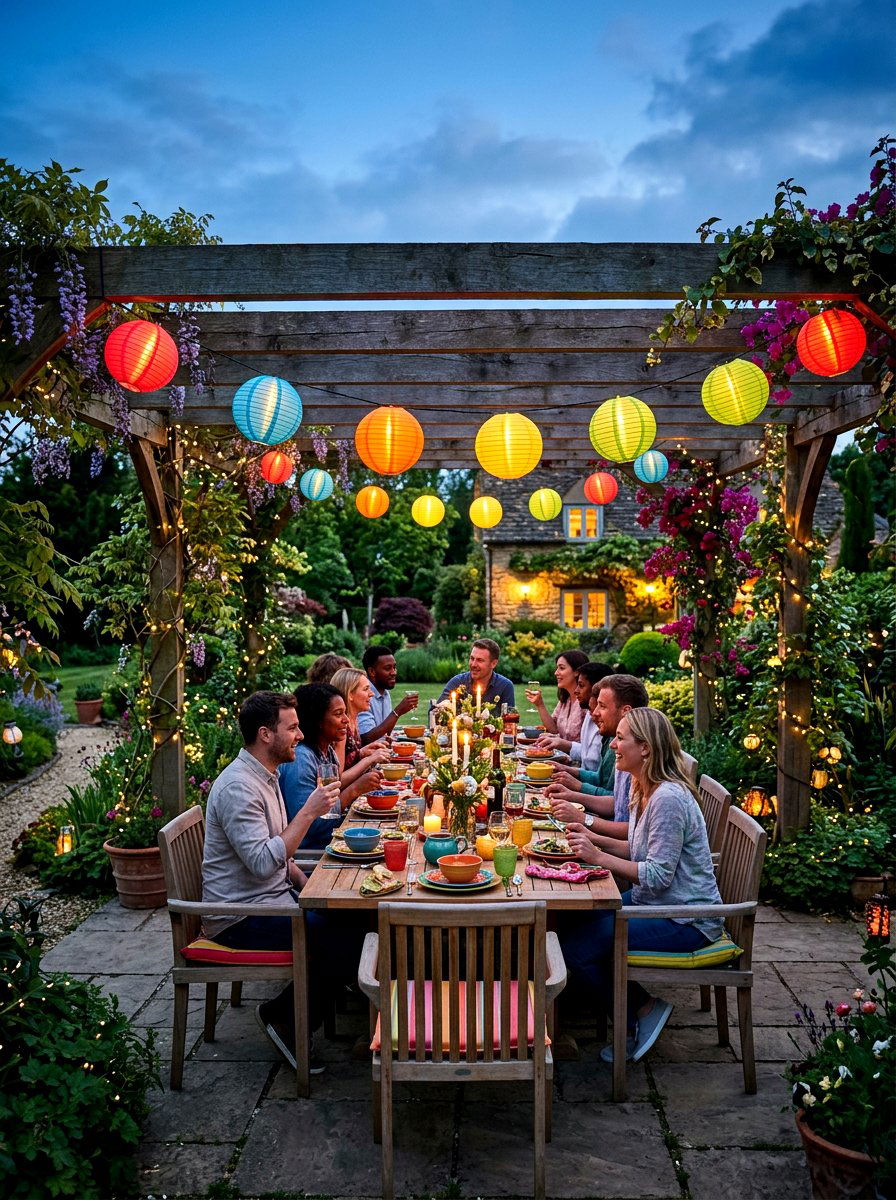 Paper Garden Lantern - 25 Spring Garden Lantern Ideas