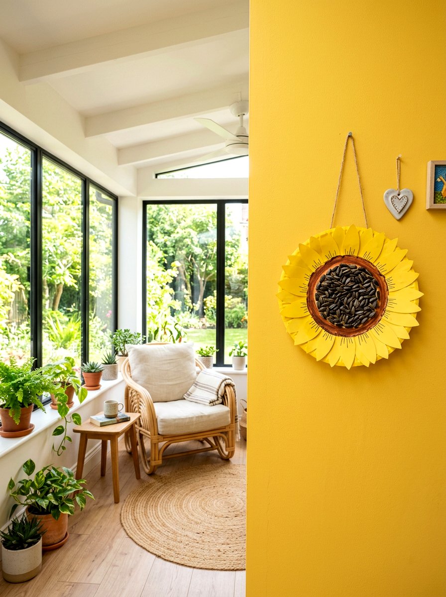 Paper Plate Sunflower - 25 Spring Flower Craft Ideas