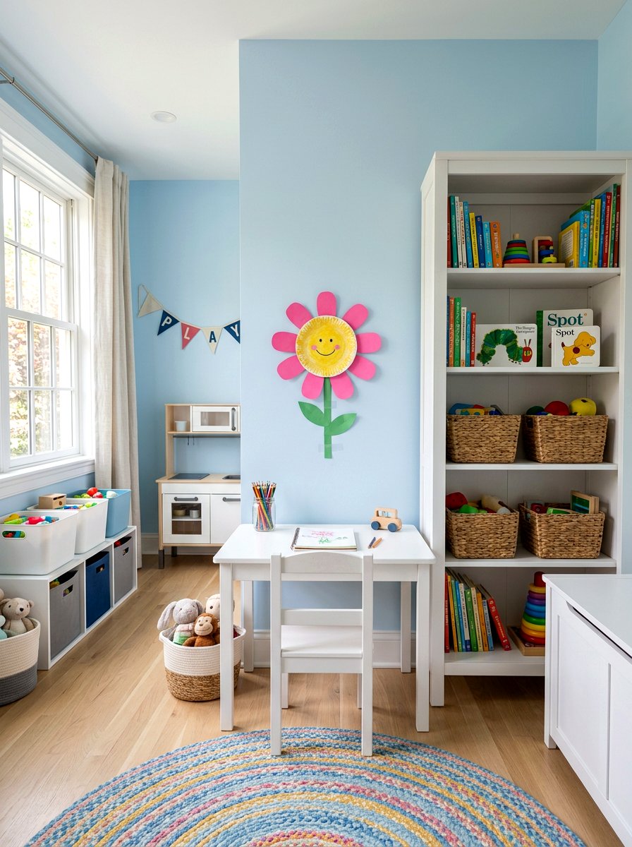 Paper plate flower - 25 Spring Craft Ideas for Kids