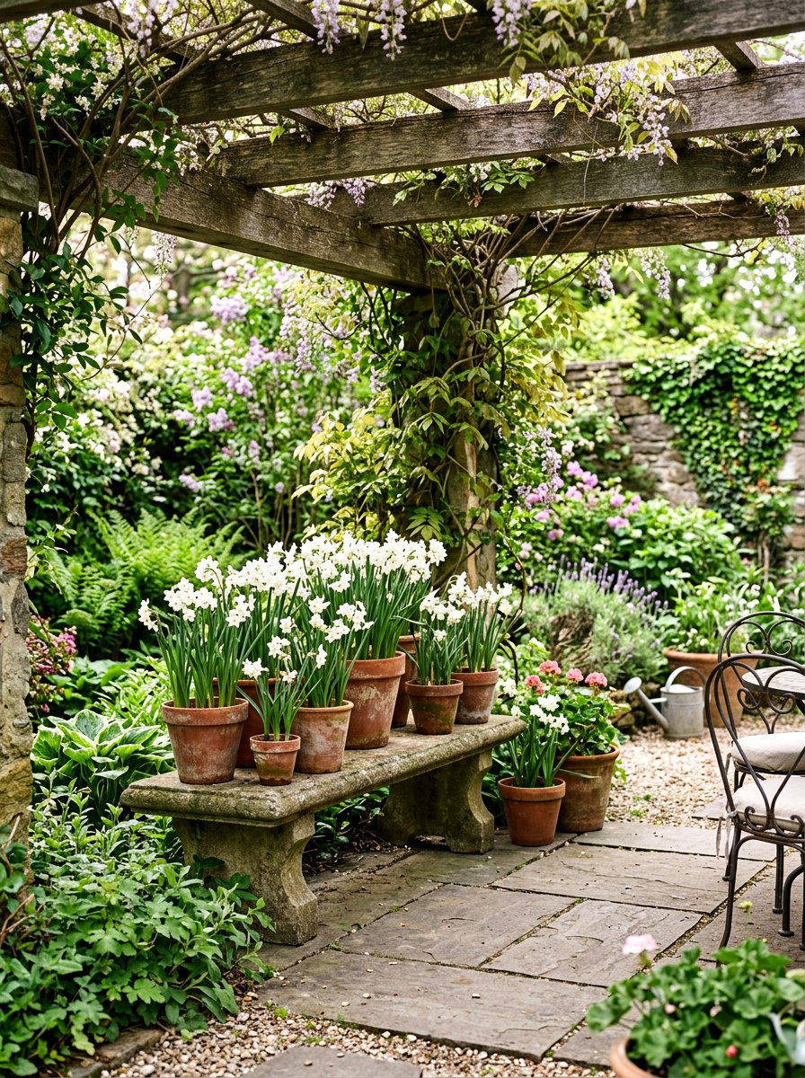 Paperwhites In Terra Cotta Pots - 25 Spring Paperwhite Ideas