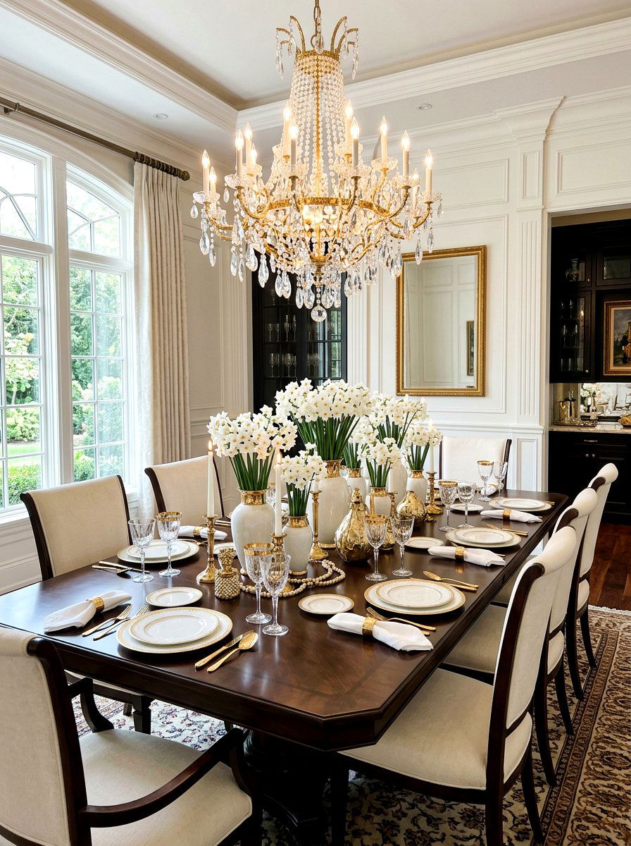 Paperwhites With Gold Accents - 25 Spring Paperwhite Ideas