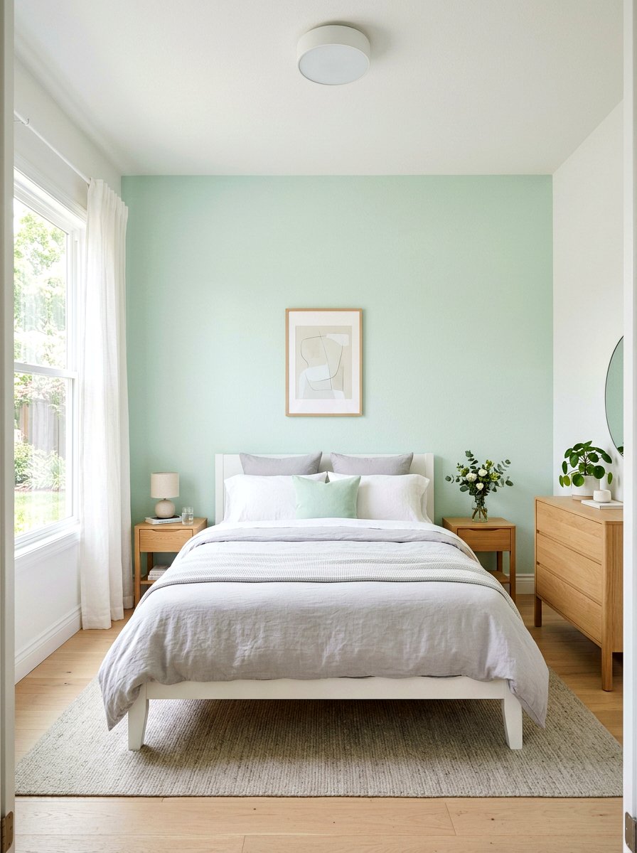 Pastel Accent Wall - 25 Spring Minimalist Decor Ideas