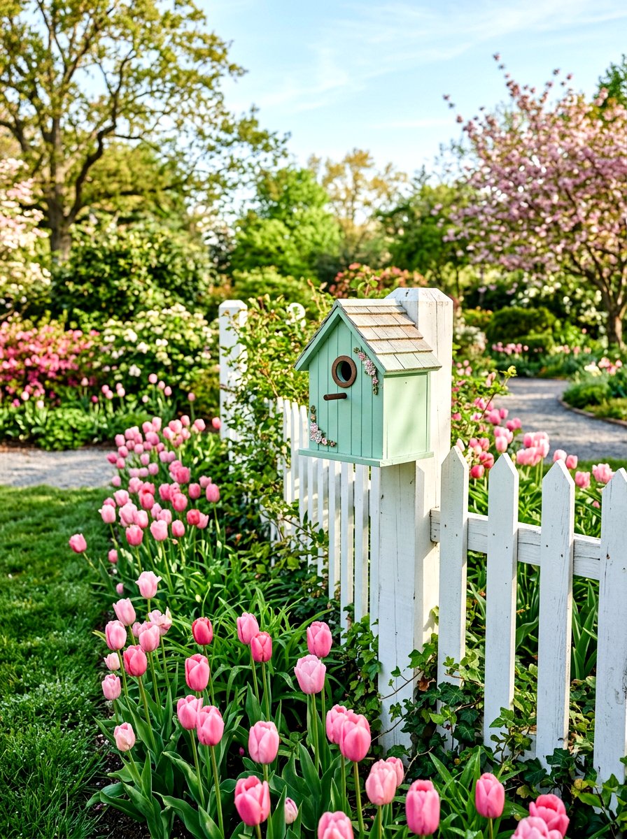 Pastel Birdhouse - 25 Spring DIY Birdhouse Ideas