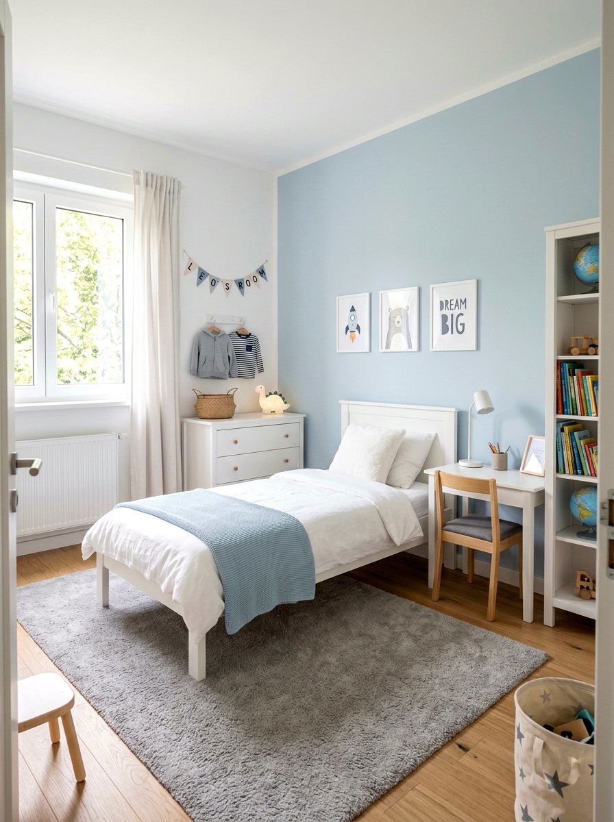 Pastel Blue Boys Room - 25 Spring Boy Room Decor Ideas