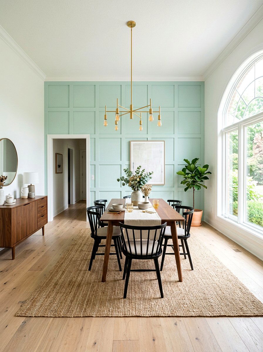 Pastel Board And Batten - 25 Spring Accent Wall Ideas