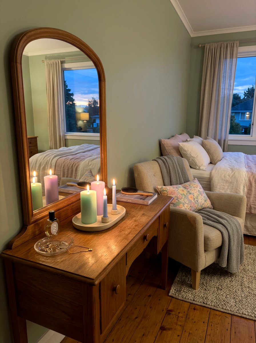 Pastel Candle Tray - 25 Spring Vanity Tray Ideas