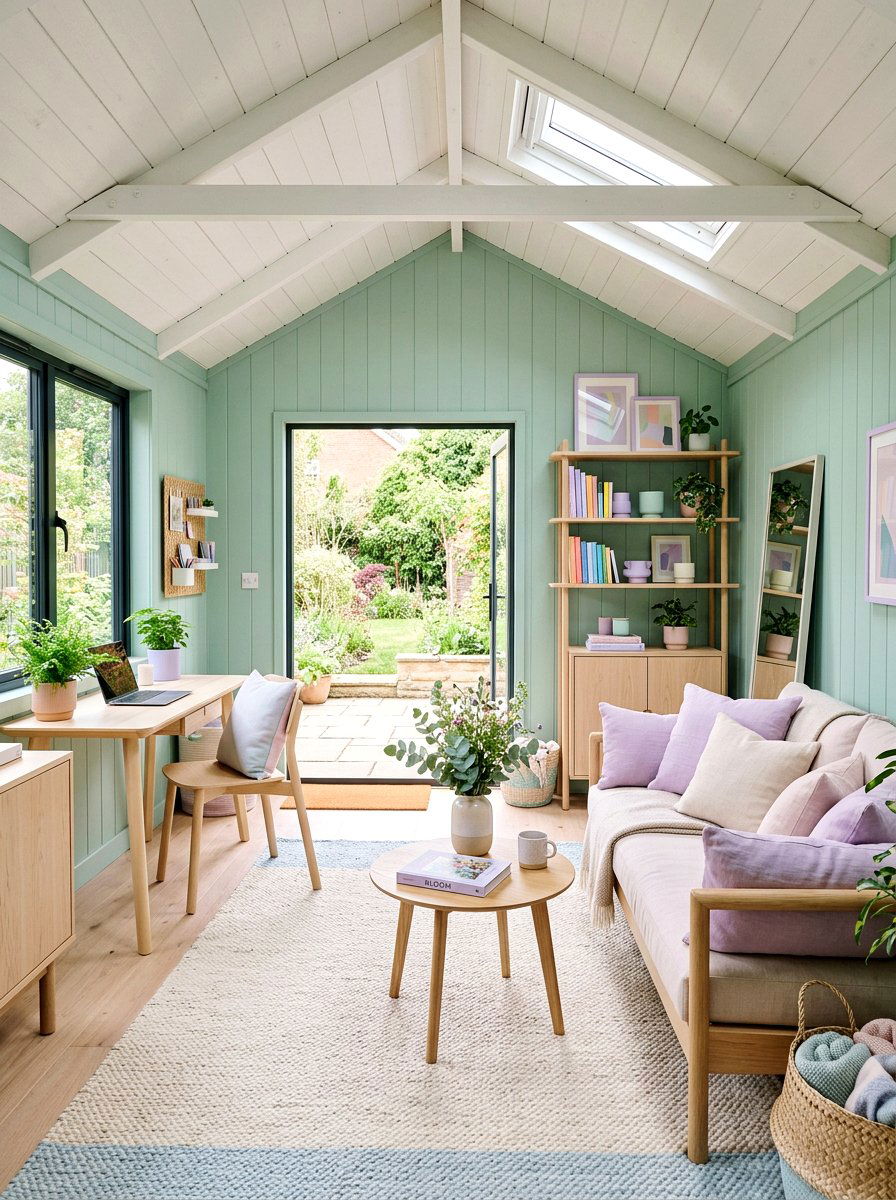 Pastel Color Palette - 25 Spring She Shed Decor Ideas