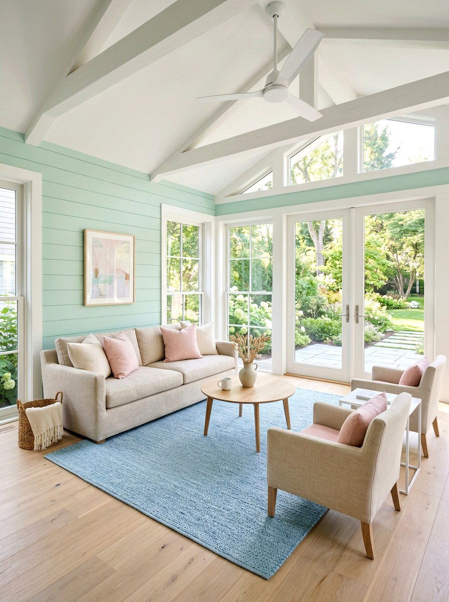 Pastel Color Palette - 25 Spring Three Season Room Decor Ideas