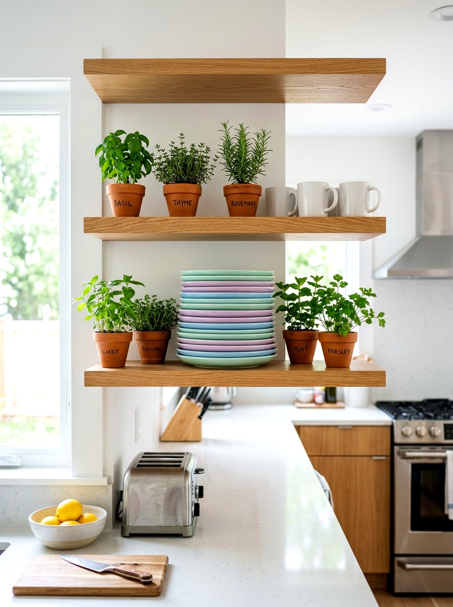 Pastel Colored Ceramic Plate Stack - 25 Spring Plate Decor Ideas