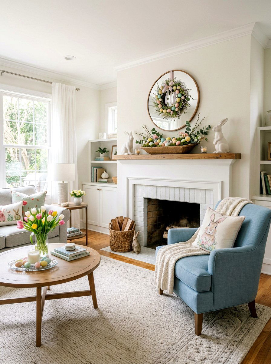 Pastel Easter Bunny Decor - 25 Spring Dough Bowl Decor Ideas