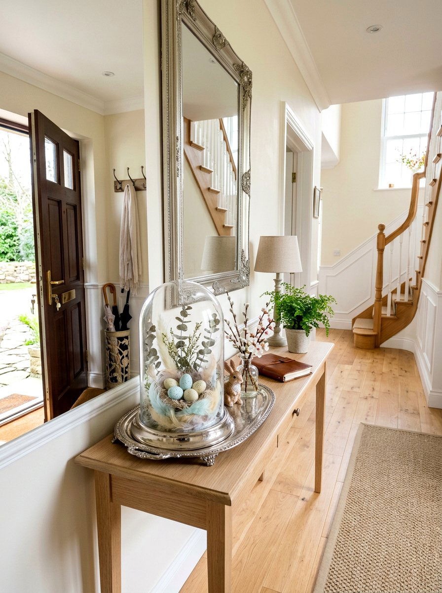 Pastel Egg Cloche - 25 Spring Cloche Decor Ideas