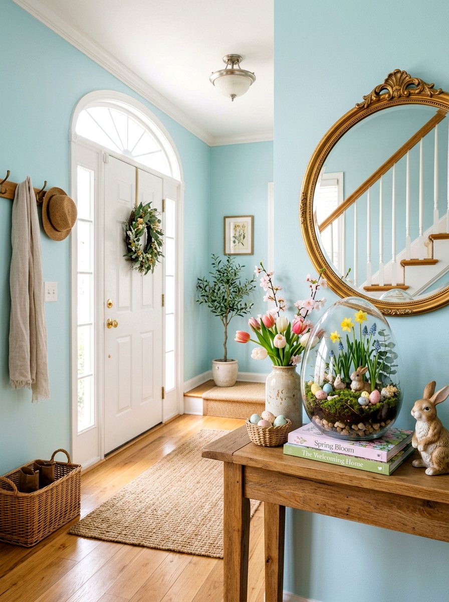 Pastel Egg Terrarium - 25 Spring Terrarium Decor Ideas