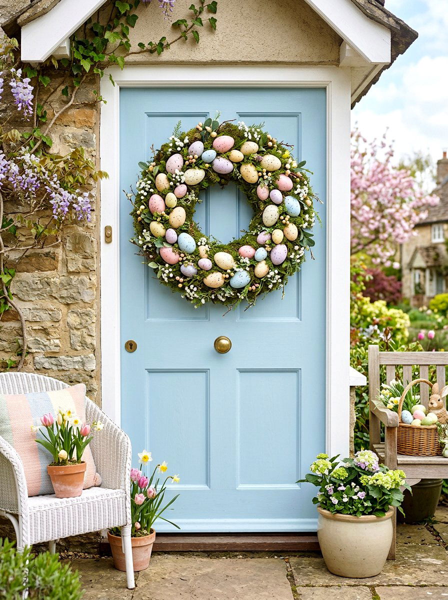 25 Beautiful Spring Wreath Ideas for Front Door Curb Appeal