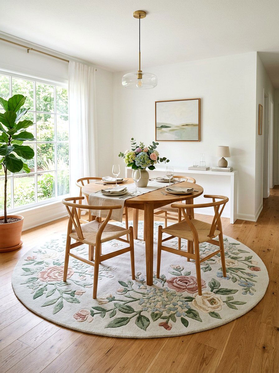 Pastel Floral Area Rug - 25 Spring Abstract Floral Decor Ideas