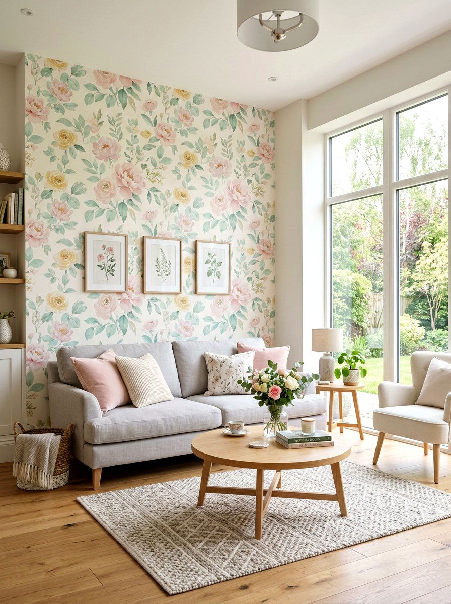Pastel Floral Wallpaper - 25 Spring Peel and Stick Wallpaper Ideas