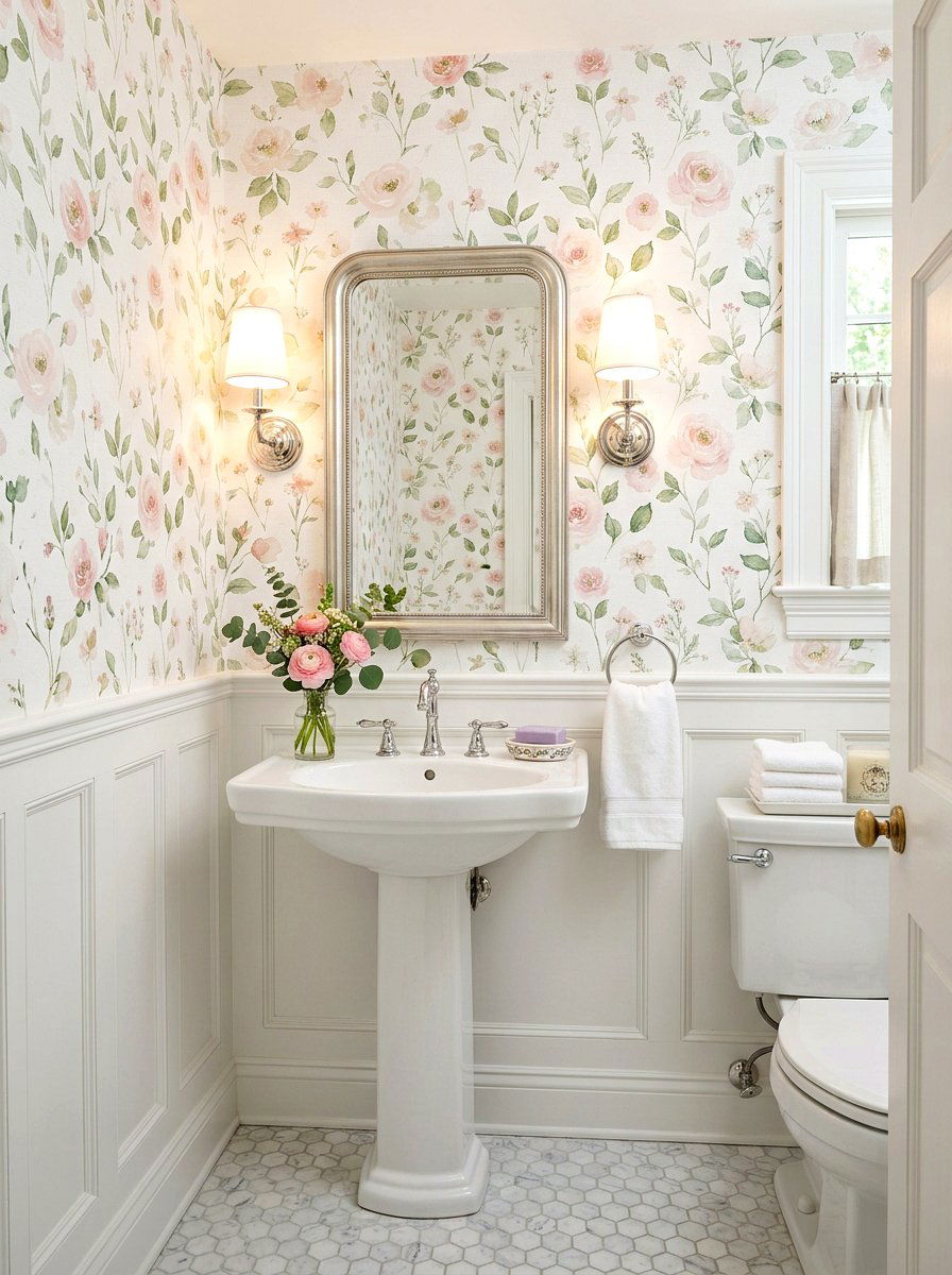 Pastel Floral Wallpaper - 25 Spring Preppy Decor Ideas