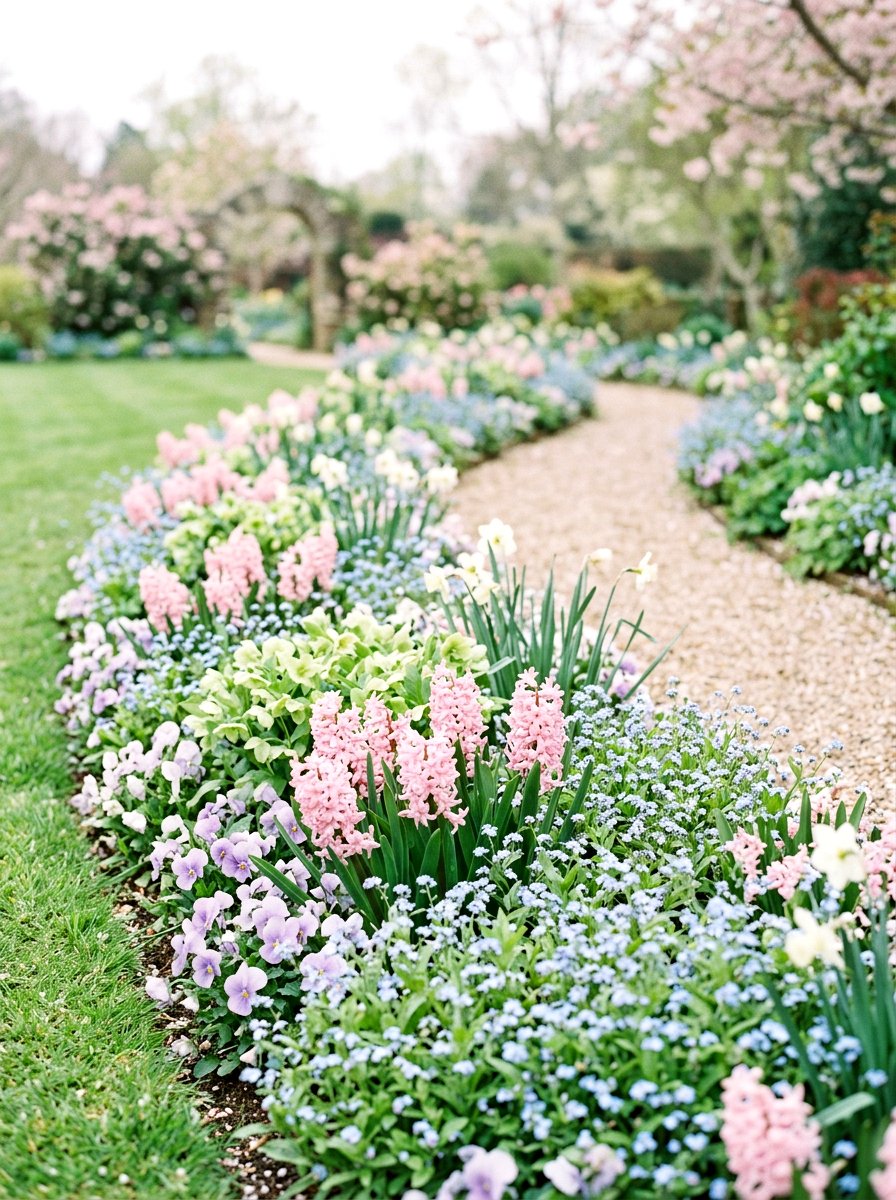 Pastel Flower Palette - 25 Spring Flower Border Ideas