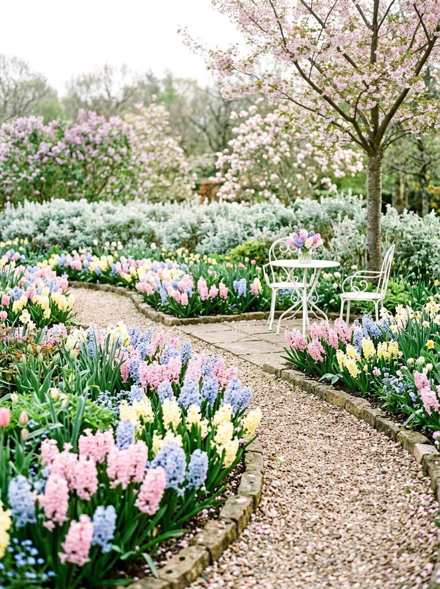 Pastel Hyacinth Garden - 25 Spring Hyacinth Garden Ideas