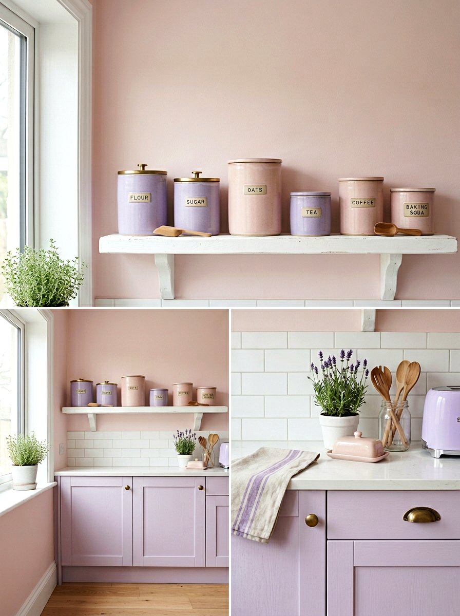 Pastel Kitchen Cabinet Styling - 25 Spring Kitchen Cabinet Decor Ideas
