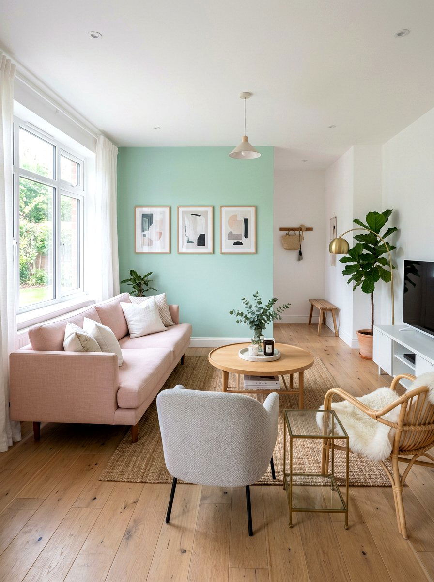 Pastel Living Room - 25 Spring Sitting Room Decor Ideas
