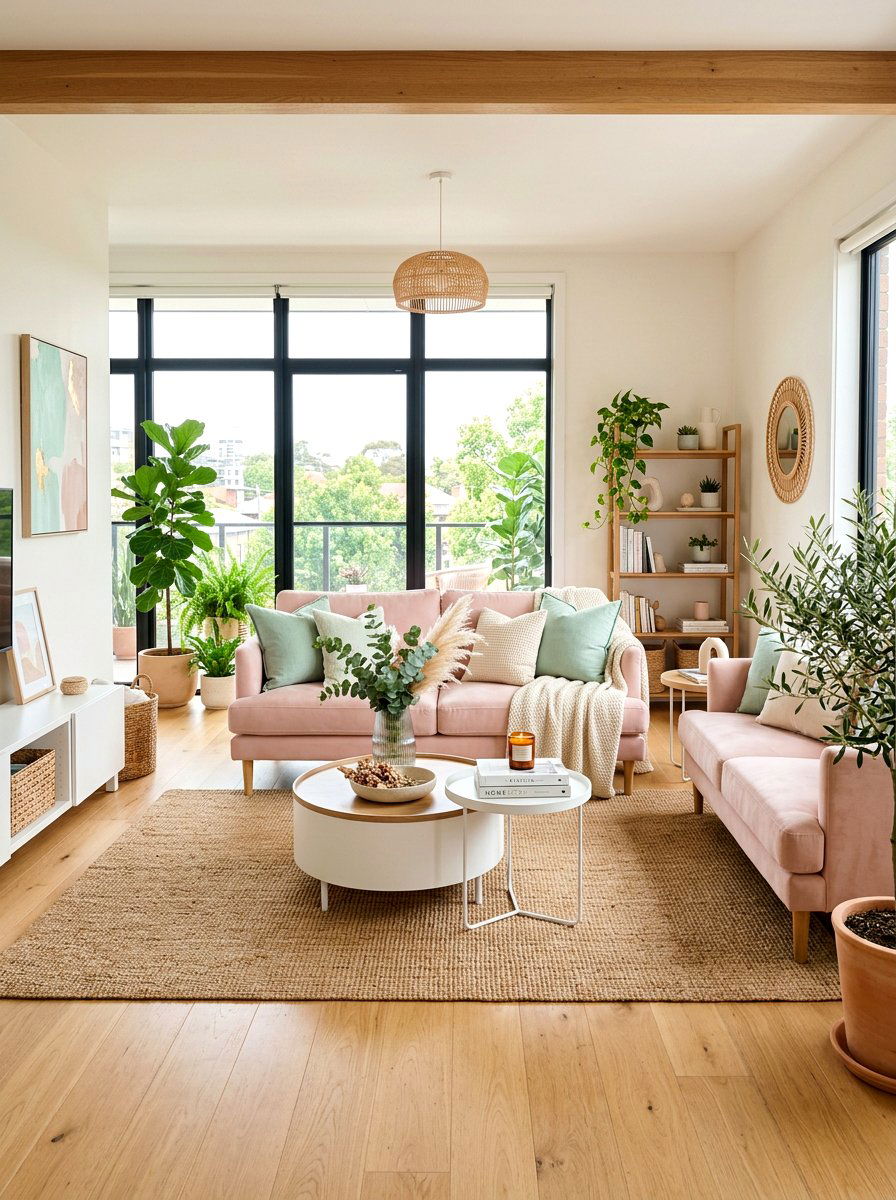 Pastel Living Room Decor - 25 Spring Home Refresh Ideas