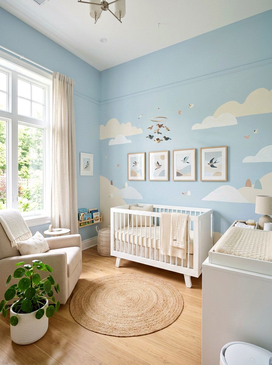 Pastel Nursery Wall Paint - 25 Spring Baby Room Decor Ideas