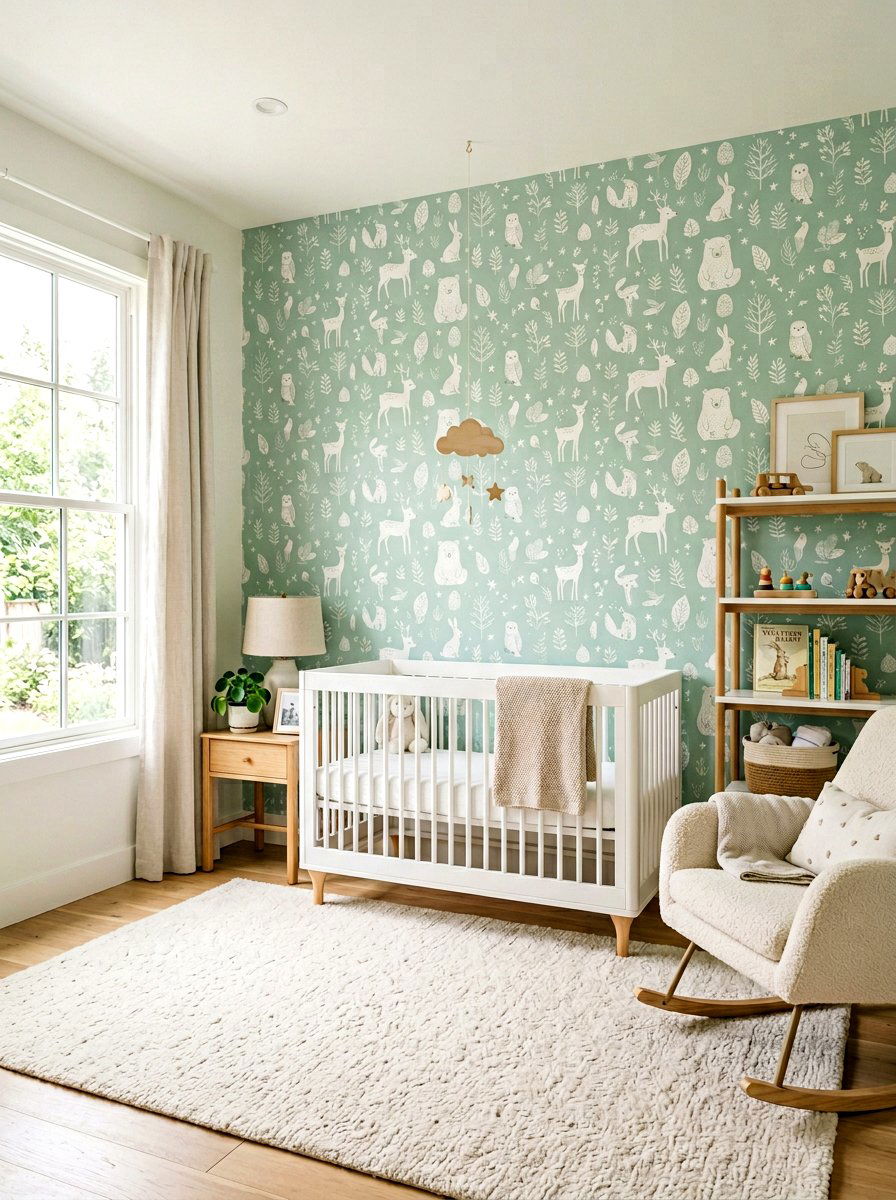 Pastel Nursery Wallpaper - 25 Spring Crib Decor Ideas